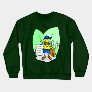 Lemon Student Character Crewneck Sweatshirt